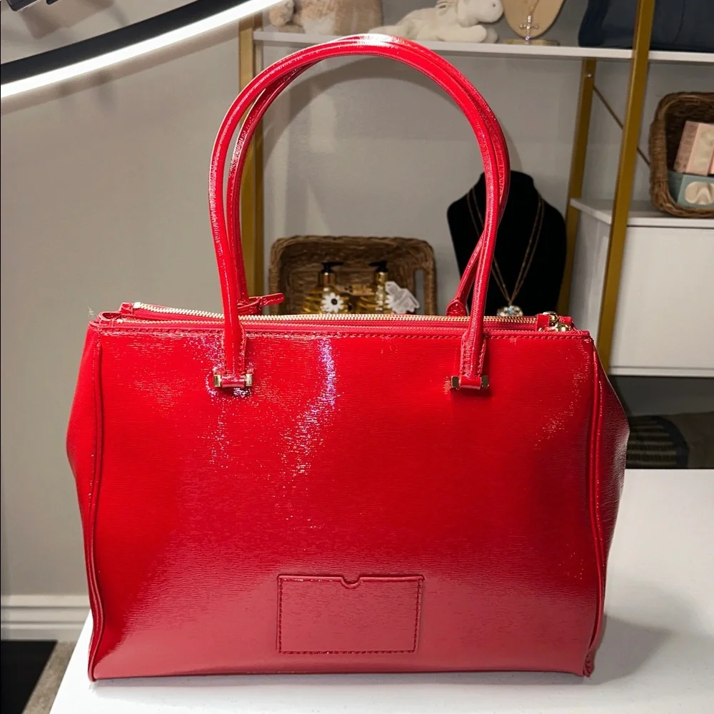 Kate Spade Patent Leather Red Shoulder Bag